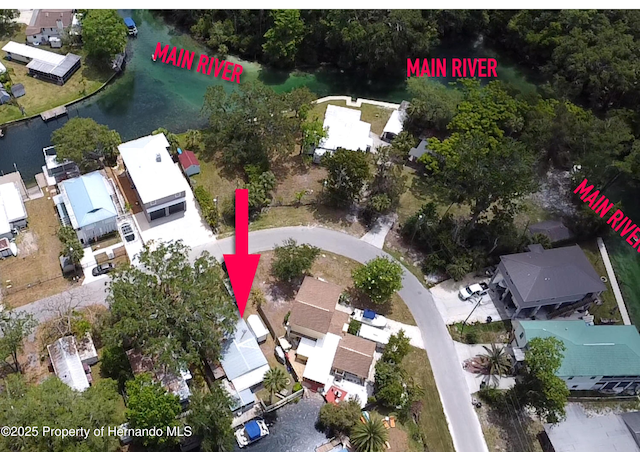 birds eye view of property featuring a residential view