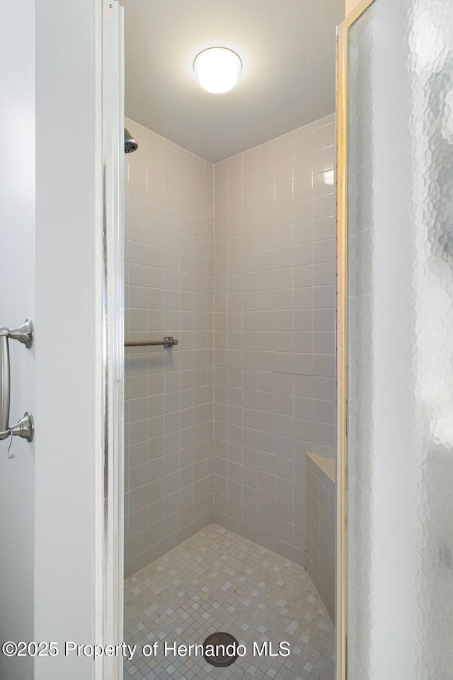 full bathroom with a shower stall