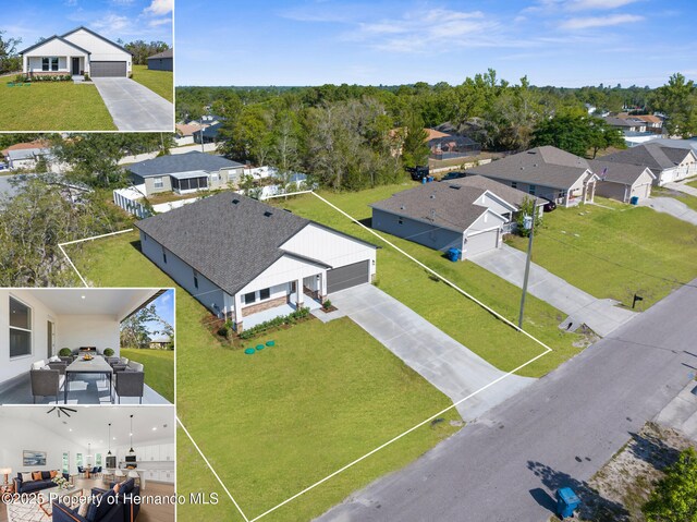 14042 Amero Ln, Spring Hill, FL 34609 - birds eye view of property featuring a residential view