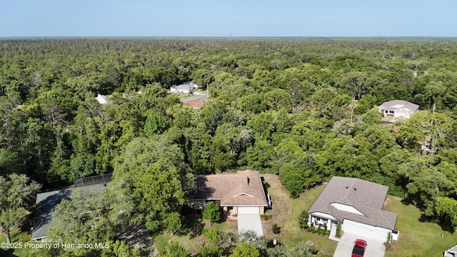 aerial view with a view of trees