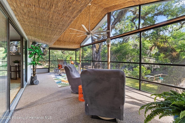 6373 E River Rd, Hernando, FL 34442 - sunroom / solarium with a ceiling fan