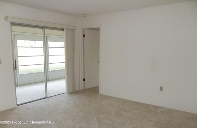 view of carpeted empty room