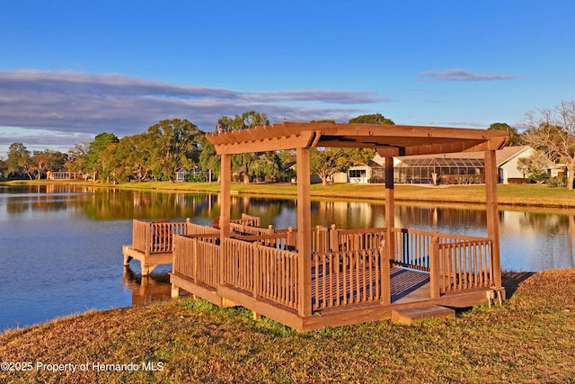 7353 Dogwood, Spring Hill, FL 34607 - dock area with a water view