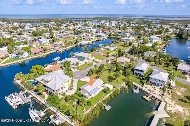 4446 San Juan Dr, Hernando Beach, FL 34607 - aerial overview of property's location with a nearby body of water and nearby suburban area