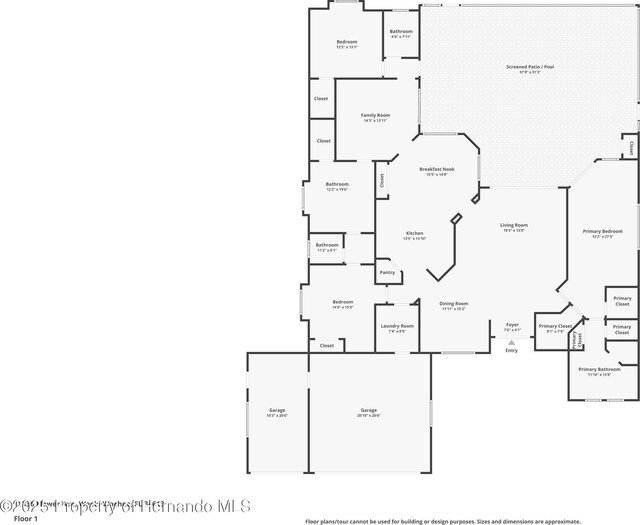 11336 Flower Ave, Weeki Wachee, FL 34613 - floor plan