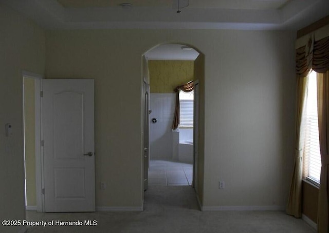 4301 Blakemore, Spring Hill, FL 34609 - carpeted spare room with arched walkways, plenty of natural light, and baseboards