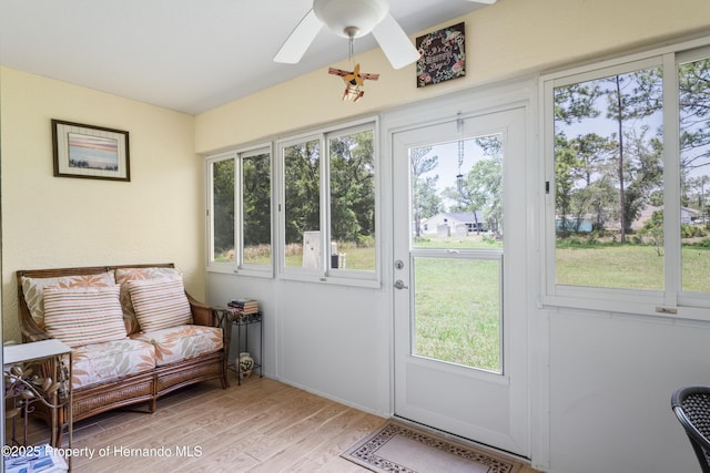 12271 House Finch Rd, Weeki Wachee, FL 34614 - sunroom / solarium with wood finished floors