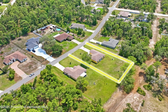 12271 House Finch Rd, Weeki Wachee, FL 34614 - view of property location featuring nearby suburban area and property boundaries highlighted
