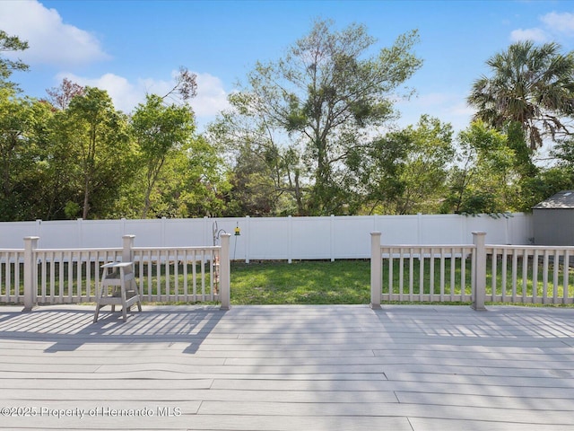 6076 Shiprock Ave, Spring Hill, FL 34608 - view of wooden deck