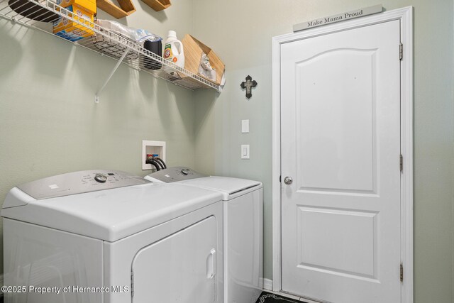396 Winthrop Dr, Spring Hill, FL 34609 - washroom featuring washer and dryer