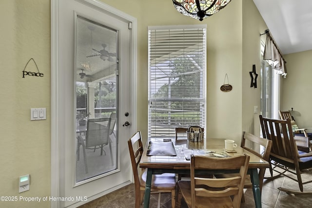 view of dining area