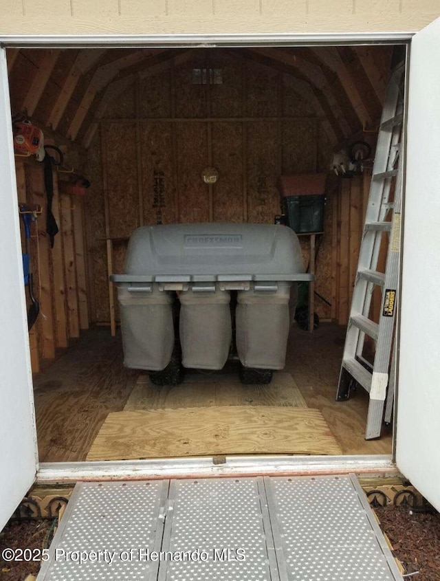 view of storage