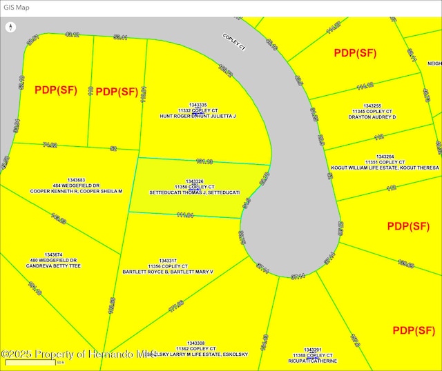 11350 Copley Ct, Spring Hill, FL 34609 - map showing property parcels