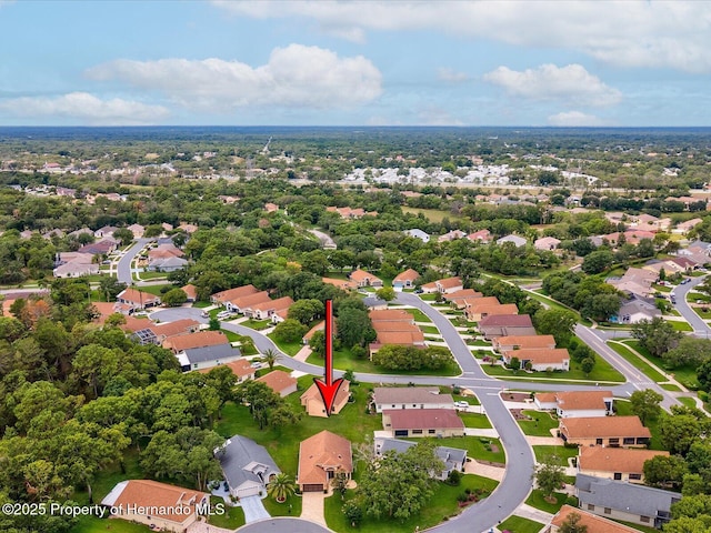 11350 Copley Ct, Spring Hill, FL 34609 - aerial perspective of suburban area