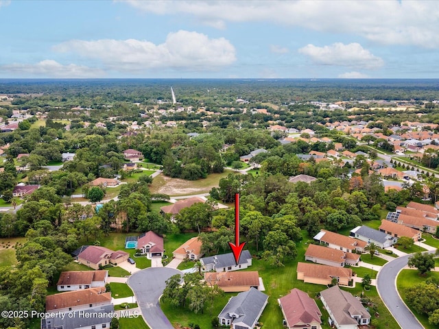 11350 Copley Ct, Spring Hill, FL 34609 - aerial perspective of suburban area
