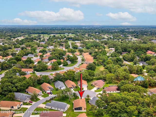 11350 Copley Ct, Spring Hill, FL 34609 - aerial perspective of suburban area