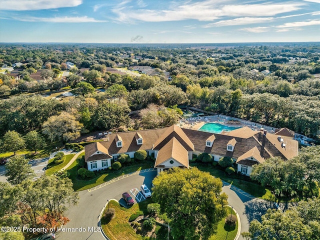 11350 Copley Ct, Spring Hill, FL 34609 - bird's eye view of a pool