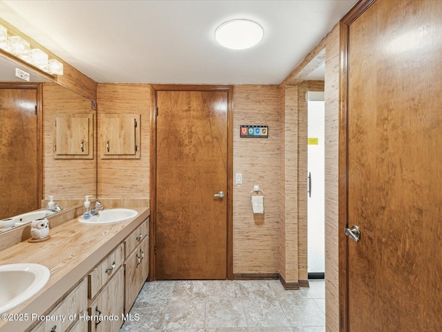 8393 Delaware Dr, Weeki Wachee, FL 34607 - full bathroom featuring double vanity