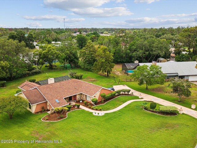 8393 Delaware Dr, Weeki Wachee, FL 34607 - aerial view of property and surrounding area