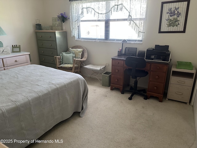 2351 Palm Springs Ct, Spring Hill, FL 34606 - bedroom with light colored carpet and a desk
