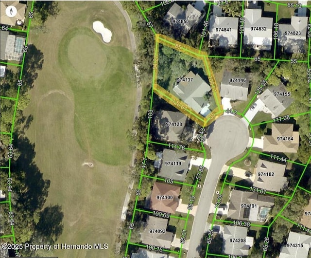2351 Palm Springs Ct, Spring Hill, FL 34606 - aerial map of property and surrounding area