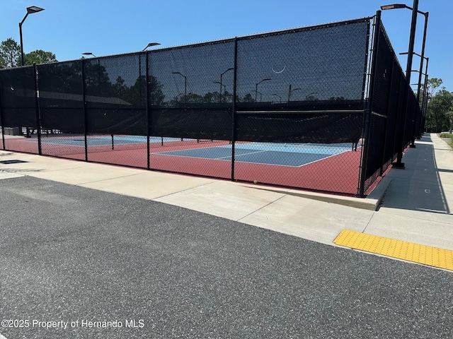 2351 Palm Springs Ct, Spring Hill, FL 34606 - view of tennis court