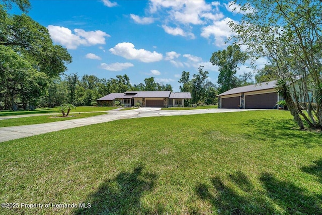 21000 Exeter Ct, Brooksville, FL 34601 - view of grassy yard with concrete driveway