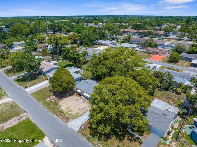 aerial view of residential area