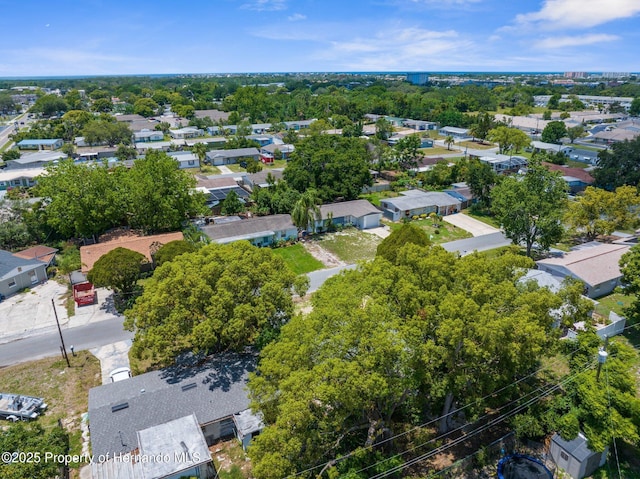 aerial view of residential area