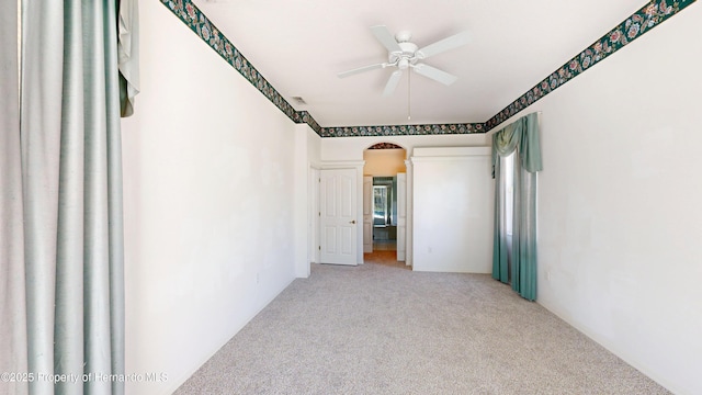 4048 St Ives Blvd, Spring Hill, FL 34609 - carpeted empty room featuring a ceiling fan
