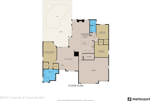 4048 St Ives Blvd, Spring Hill, FL 34609 - room layout