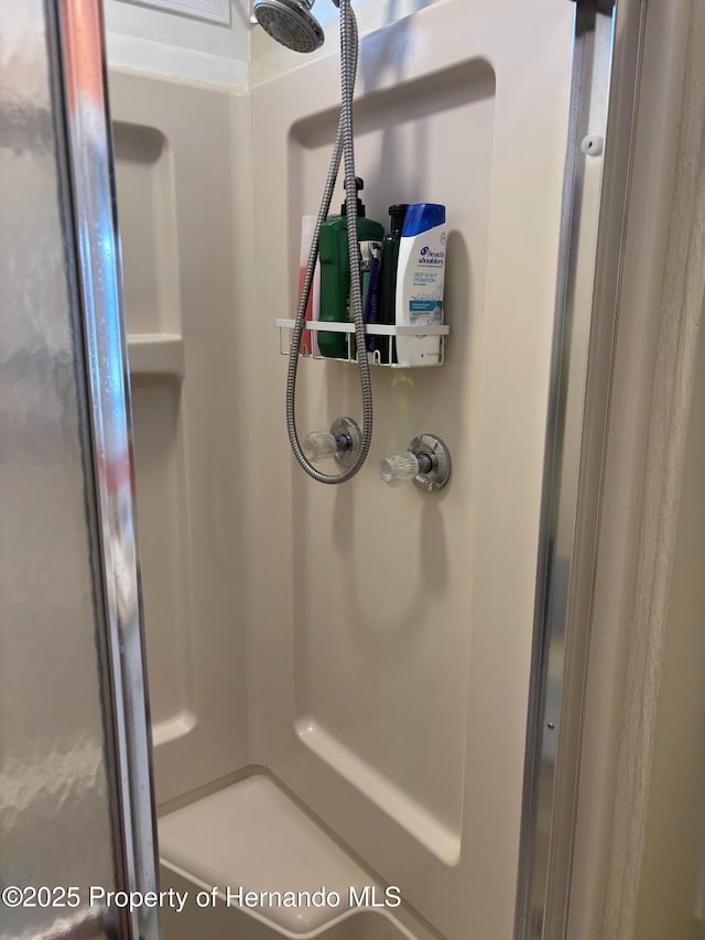 15693 Brookridge Blvd, Brooksville, FL 34613 - full bath with a shower stall
