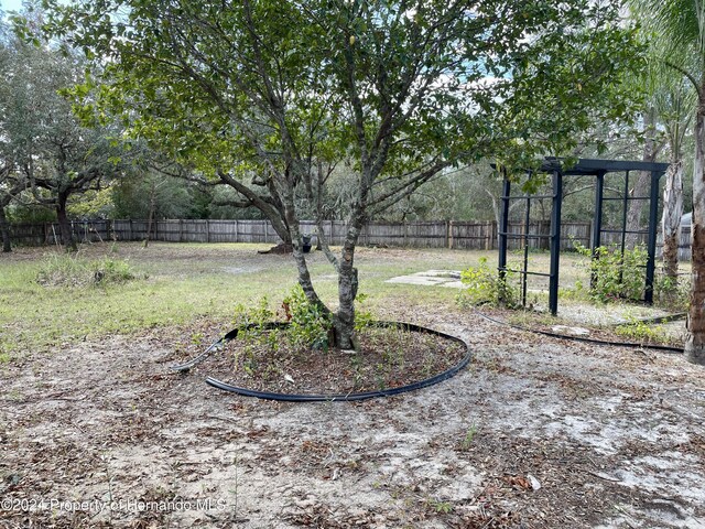 10448 Canary Ave, Weeki Wachee, FL 34613 - view of fenced backyard