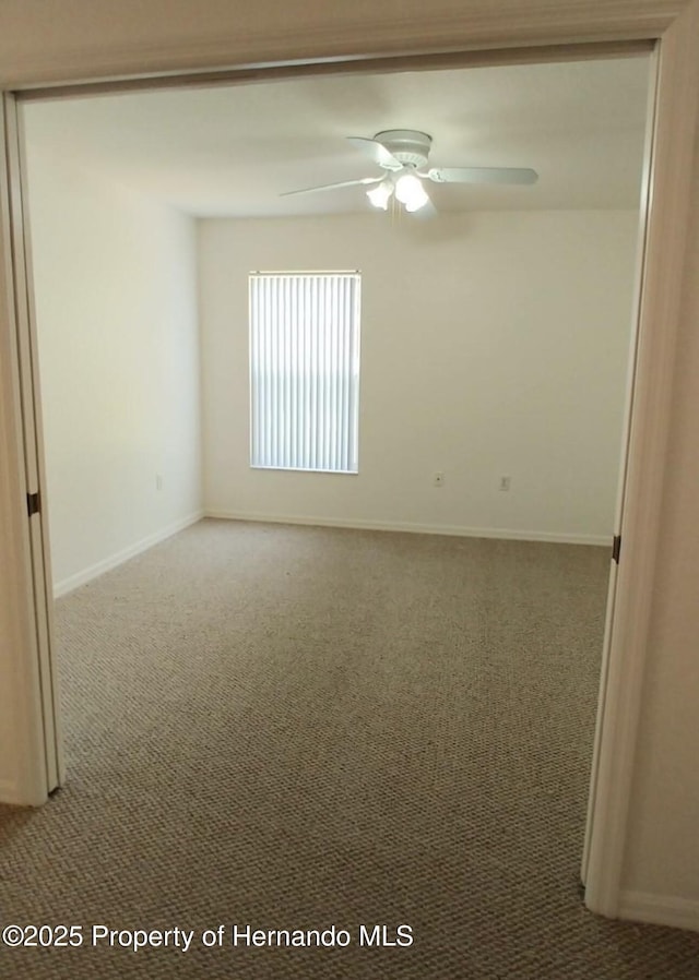 4035 Jason Rd, Spring Hill, FL 34608 - carpeted spare room with a ceiling fan and baseboards