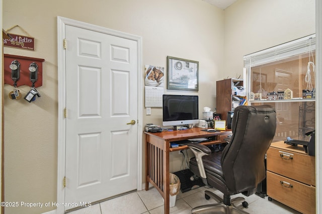 11752 Wheatfield Loop, Hudson, FL 34667 - home office with light tile patterned floors