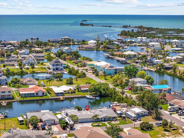 4387 6th Isle Dr, Hernando Beach, FL 34607 - aerial perspective of suburban area featuring a nearby body of water