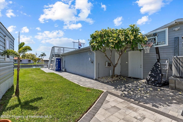 4387 6th Isle Dr, Hernando Beach, FL 34607 - view of yard with a patio area
