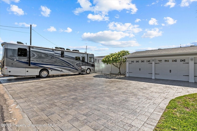 4387 6th Isle Dr, Hernando Beach, FL 34607 - garage with driveway