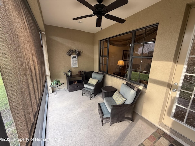 9238 Southern Charm Cir, Brooksville, FL 34613 - sunroom / solarium with ceiling fan