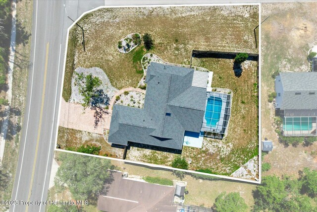 10267 Elgin Blvd, Spring Hill, FL 34608 - aerial view of a pool