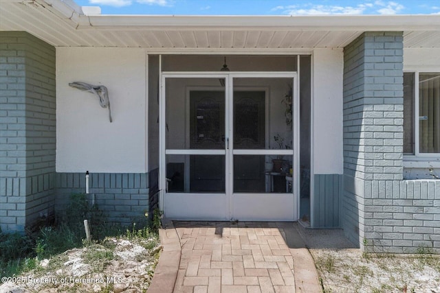 10267 Elgin Blvd, Spring Hill, FL 34608 - view of exterior entry with brick siding