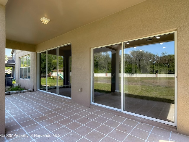 14137 Wake Robin Dr, Brooksville, FL 34604 - view of unfurnished sunroom