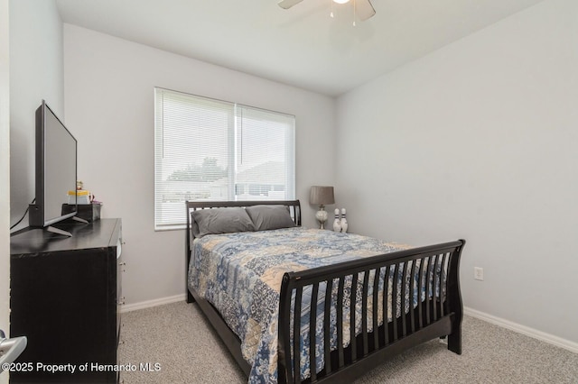 224 W Rexford Dr, Beverly Hills, FL 34465 - carpeted bedroom featuring baseboards and a ceiling fan