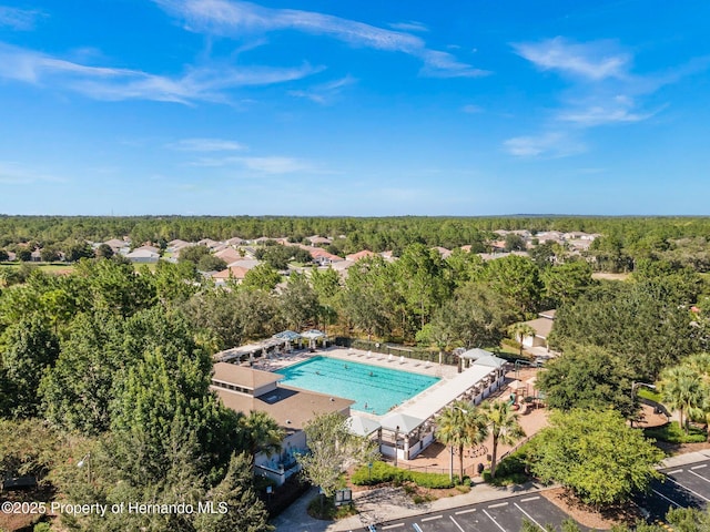 13454 Golden Lime Ave, Spring Hill, FL 34609 - bird's eye view of a pool