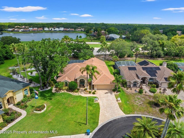 9161 Southern Comfort Ct, Weeki Wachee, FL 34613 - aerial view of property and surrounding area with a nearby body of water