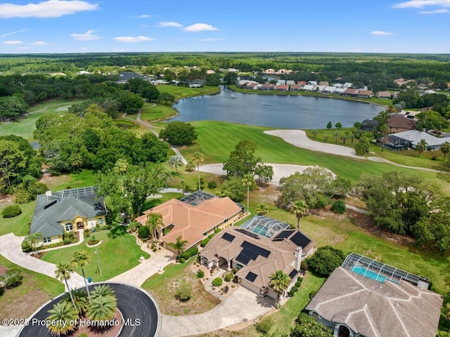 9161 Southern Comfort Ct, Weeki Wachee, FL 34613 - aerial view of residential area with a large body of water and a golf club