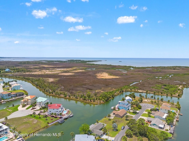 3226 Gardenia Dr, Hernando Beach, FL 34607 - aerial view of property and surrounding area with a nearby body of water and nearby suburban area