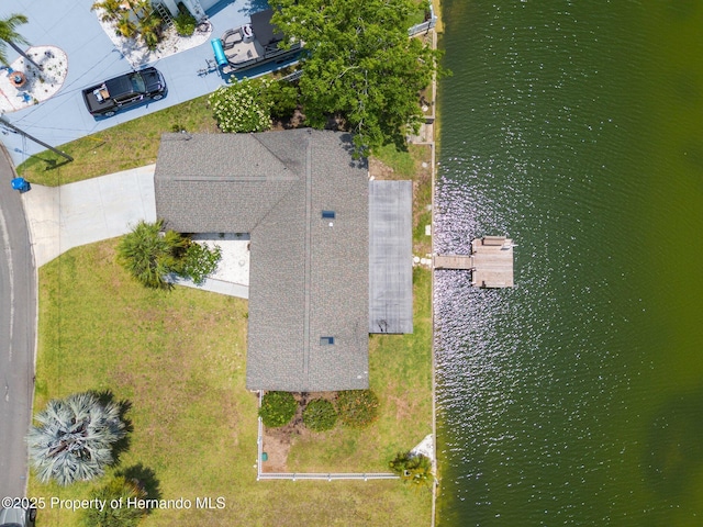 3226 Gardenia Dr, Hernando Beach, FL 34607 - view from above of property featuring a nearby body of water