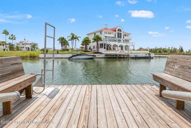 3226 Gardenia Dr, Hernando Beach, FL 34607 - dock with a water view
