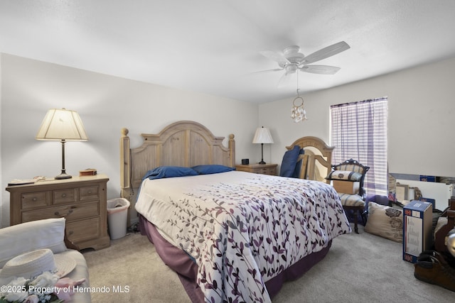 16040 Platinum Dr, Spring Hill Pasco, FL 34610 - bedroom featuring carpet floors and ceiling fan